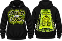 caution for jesus hoodie